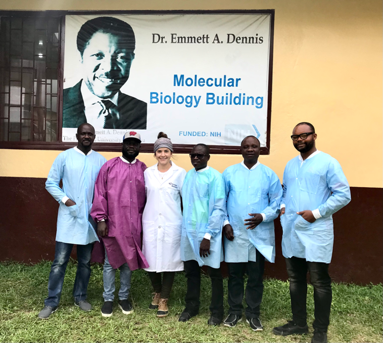 Andersen lab postdoc visits the National Public Health Institute of Liberia